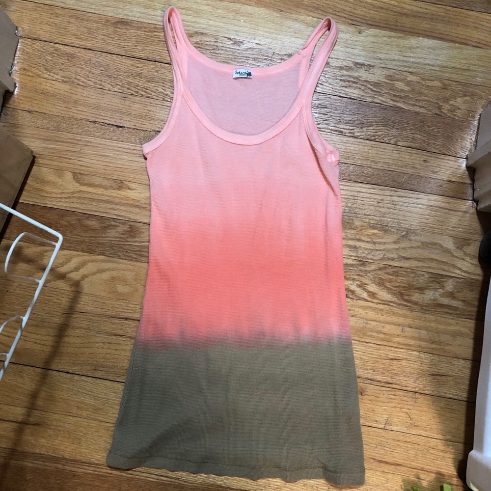 NWOT Splendid pink tie-dye tank